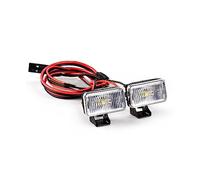 NORMICHIC RC Crawler Car Light Bar Spotlight, 20mm Rectangular Searchlight Headlight LED Roof Light Lamp for 1/8 1/10 RC Vehicle (Transparent Lamp)