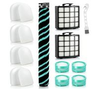Normodic Roller Brush Filter Replacement Part for Shark AZ3900UKT PowerDetect Corded Upright Vacuum Cleaner Accessories, 1 Brushroll, 2 Filter, 4 Foam & Felt Kit, 4 Odor Neutralizer Cartridge, 16 Pack