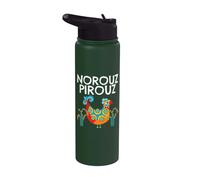 Norouz Pirouz Persian New Year Spring Equinox Happy Nowruz Stainless Steel Insulated Water Bottle
