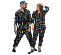 NOROZE Anime Onesie Adult Men Women Unisex Pyjamas All in One Family Matching Outfits Loungewear Jumpsuit for Women UK Boys Girls (11-12 Years, Black)