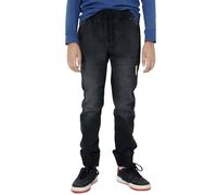 NOROZE Casual Retro Denim Pants Tapered Leg Design Stretchable Jeans Joggers Sweatpants Style Trouser with Elasticated Drawstring Waist UK Sizes 5-13 Years