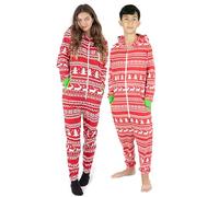 NOROZE Matching Christmas pjs for Family Onesie Sleepsuit Loungewear Jumpsuit for Women Men Unisex Adult Halloween Sleepwear (10, Mom Reindeer Red)