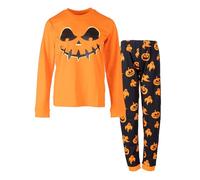 NOROZE Unisex Kids Halloween Pyjamas Boys & Girls Pjs Snowman Pumpkin Spider Rudolph 2 Piece Long Sleeve Cotton Pyjamas Set Sleepwear Nightwear Pjs Sets For Children