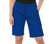NOROZE Womens Shorts - Ladies Knee Length Chino Style - Women’s Cargo Summer with Pockets - Lightweight Long Stretch Bermuda for Women UK - Casual Fit - Sizes 8 to 20 Royal Blue