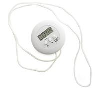 Norpro KITCHEN TIMER/STOP WATCH Digital on a Rope White 6cm Diameter (2-Pack)