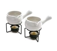 Norpro 210 Ceramic Butter Warmers, Set of 2, White