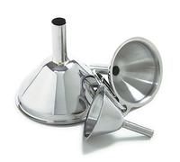 Norpro 252 Stainless Steel Funnel, Set of 3 , Silver