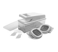 Norpro 838 Big Mouth, Vegetable Slicer/Dicer/Onion Chopper, Steel, White