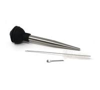 Norpro Deluxe Stainless Steel Baster with Injector and Cleaning Brush
