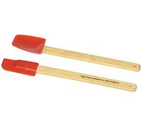 Norpro 3000R 2-Piece Mini Spatula Set, Red, Silicone