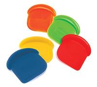 Norpro My Favorite Colored Scraper | Size 3" x 3" x .5" | 4-Count Assorted Colors