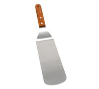Norpro Stainless Steel Jumbo Solid Spatula with Mahogany Handle, 12-Inch