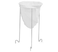 Norpro, White & Silver Strainer Stand, 12in/30.5cm high and 6.5in/16.5cm