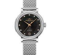 Norqain Freedom 60 Black MOP Diamond Bracelet Watch NQN-069