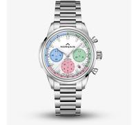 NORQAIN Special Edition Freedom Chrono Enjoy Life "Ice Cream" Silver Bracelet Watch N2201.19S01.C01.S01