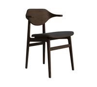 NORR11 Bufala Dining Chair With Upholstered Seat Dark Smoked Oak/Anthracite 21003