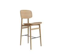 NORR11 NY11 Bar Stool With Backrest H65 Natural Oak
