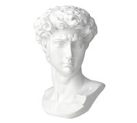 Norrclp 11in Greek Statue of David, Classic Roman Bust Greek Mythology Sculpture for Home Decor