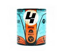 Norris #4 2021 Monaco Livery Mug - Formula Racing - Coffee & Tea - Lando - 1 - Art - One - MCL - Race Car - Gift Ideas - Cup - Home & Office - Memorabilia - Collectables - Fans - Orange & Blue