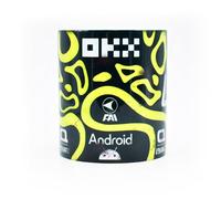 Norris #4 2024 Helmet Mug - Dark Mode Edition - Formula Racing - Motorsport - Lando - MCL - Team - One - Coffee Tea Cup - Gift Ideas - Merchandise - Fun - Neon Fluro Yellow & Black - Four