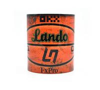 Norris #4 Miami Helmet Mug - Formula Racing - Coffee & Tea - Lando - Basketball - Heat - One - Art - MCL - Race Car - Gift Ideas - Cup - Legacy Legends