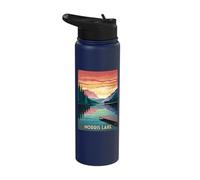 Norris Lake Serene Mountain Sunset View Stainless Steel Insulated Water Bottle