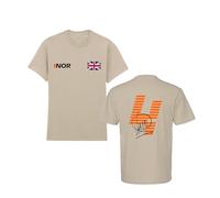 Norris Race T-Shirt, Norris Formula Race Shirt, Norris Lando Tshirt, Car Race Gift Birthday Unisex Kids Adult Top (Sand, 7 Years)