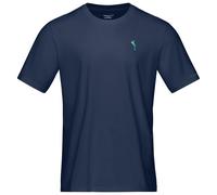Norrona - Organic cotton T-shirt - /29 Cotton Activity Embroidery T-Shirt M Indigo Night for Men - Size M - Navy Navy M