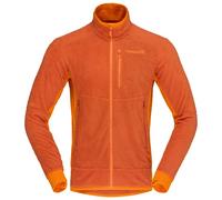Norrona - Lightweight, breathable zip-up fleece - Falketind Warm1 Active Jacket M Gold Flame Exuberance for Men - Size L - Orange Orange L