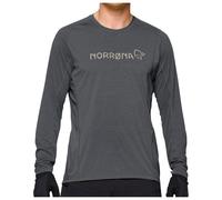 Norrøna - Fjørå Equaliser Lightweight Long Sleeve - Cycling jersey size M, blue/grey