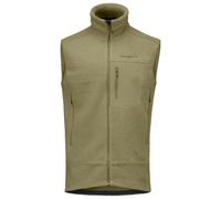 Norrøna - Trollveggen Warm3 Vest - Fleece vest size S, olive