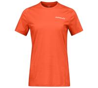 Norrøna - Women's Falketind EqualiserUll T-Shirt - Merino shirt size S, paprika