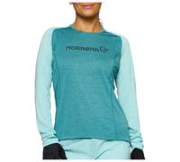 Norrøna - Women's Fjørå Equaliser Lightweight Long Sleeve - Cycling jersey size M, turquoise