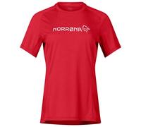 Norrøna - Women's Fjørå Equaliser Lightweight T-Shirt - Cycling jersey size L, red
