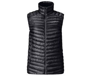 Norrøna - Women's Trollveggen Superlight Down800 Vest - Down vest size S, black/grey