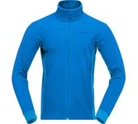 Norrona - Breathable hiking fleece - Falketind Warm2 Jacket M Brilliant Blue for Men in Recycled Polyester - Size M Blue M