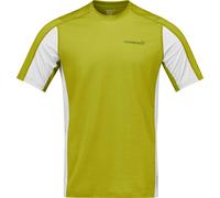Norrona - Breathable merino wool mountaineering T-shirt - Falketind Equaliserull T-Shirt M Golden Lime Whisper White for Men in Nylon - Size L - Green Green L