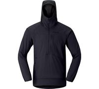 Norrona - Breathable Mid layer - More Octa Zip Hood M Caviar Black for Men - Size S Black S