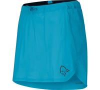 Norrona - Breathable, water-repellent stretch shorts for running and trail running - Senja Flex1 Skirt W Brittany Blue for Women in Nylon - Size S Blue S
