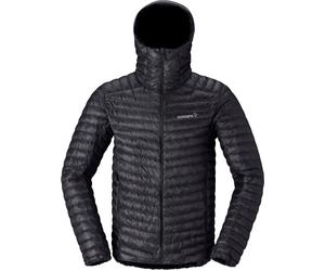Norrona - Duck down jacket - Trollveggen Down800 Super Light Hood M Caviar Black for Men - Size L Black L