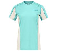 Norrona - Temperature-regulating merino wool mountaineering T-shirt - Falketind Equaliserull T-Shirt W Aqua Haze Whisper White for Women in Nylon - Size M - Blue Blue M