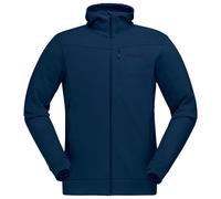 Norrona - Falketind Warmwool2 Stretch Zip Hood Indigo Night - S - Fleece