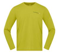 Norrona - Femund Tech Long Sleeve Golden Lime - M - Hiking tee-shirt