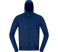 Norrona - Insulating and breathable fleece - Falketind Warm2 Stretch Hood M'S Indigo Night for Men - Size M - Navy Navy M