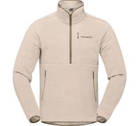 Norrona - Insulating and breathable fleece - Femund Warm2 Zip Neck Pure Cashmere for Men - Size M - Beige Beige