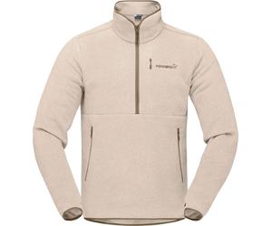 Norrona - Insulating and breathable fleece - Femund Warm2 Zip Neck Pure Cashmere for Men - Size M - Beige Beige M