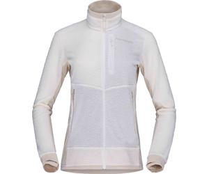 Norrona - Lightweight, breathable fleece warm™1with zip fastening - Falketind Warm1 Active Jacket W Snow White Oatmeal for Women in Recycled Polyester - Size M White M