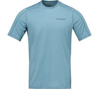Norrona - Lightweight, breathable merino wool mountaineering T-shirt - Falketind Equaliserull T-Shirt M Trooper for Men in Nylon - Size M - Blue Blue M