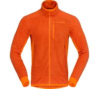 Norrona - Lightweight, breathable zip-up fleece - Falketind Warm1 Active Jacket M Gold Flame Exuberance for Men - Size M - Orange Orange M