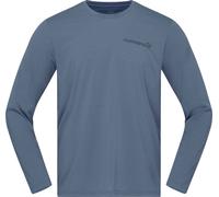 Norrona - Long-sleeved hiking T-shirt - Femund Tech Long Sleeve M'S Vintage Indigo blue for Men in Recycled Polyester - Size M - Blue Blue